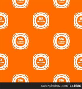 Sea salvation pattern vector orange for any web design best. Sea salvation pattern vector orange