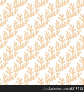 Sea seamless pattern with corals, on a white background. Background with corals . Flat colorful vector illustration. . seamless pattern with corals. Background with corals 