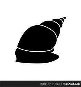 Sea shell logo icon, vector illustration template design