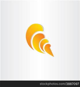 sea shell stylized symbol design