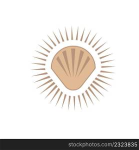 sea shell vector icon illustration concept design web