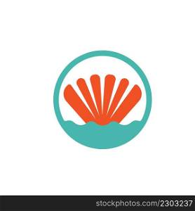 sea shell vector icon illustration design template web