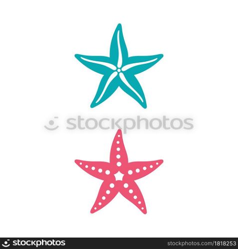 Sea Star fish icon Template vector illustration design