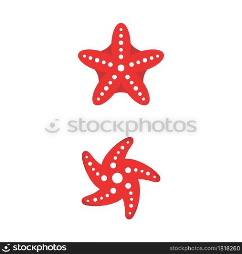 Sea Star fish icon Template vector illustration design