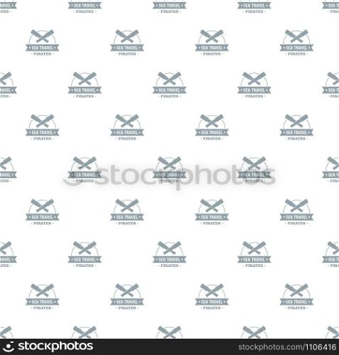 Sea travel pattern vector seamless repeat for any web design. Sea travel pattern vector seamless