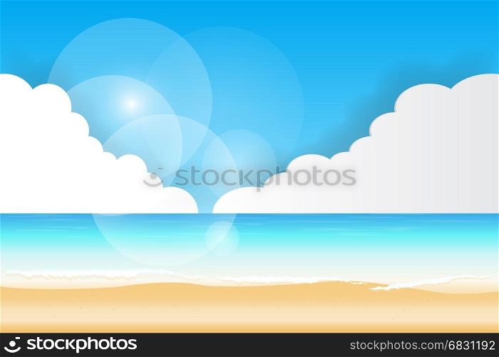 sea view beach background,vector