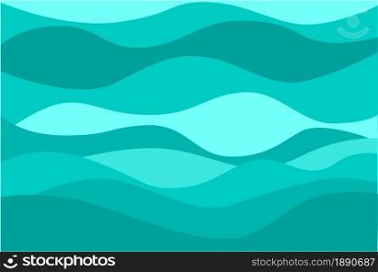 Sea waves abstract background. Vector illustration.