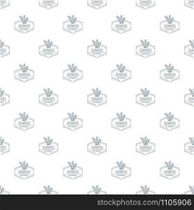 Seafood pattern vector seamless repeat for any web design. Seafood pattern vector seamless