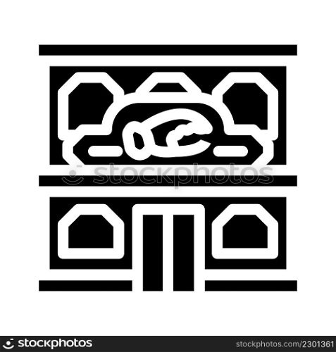 seafood restaurant glyph icon vector. seafood restaurant sign. isolated contour symbol black illustration. seafood restaurant glyph icon vector illustration