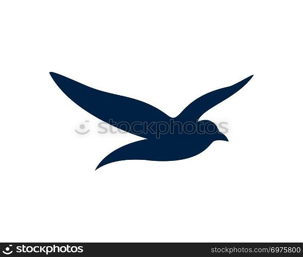 Seagull logo template vector icon illustration design