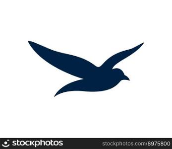 Seagull logo template vector icon illustration design