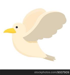 Seagull pet icon cartoon vector. Marine bird. Sea fly. Seagull pet icon cartoon vector. Marine bird