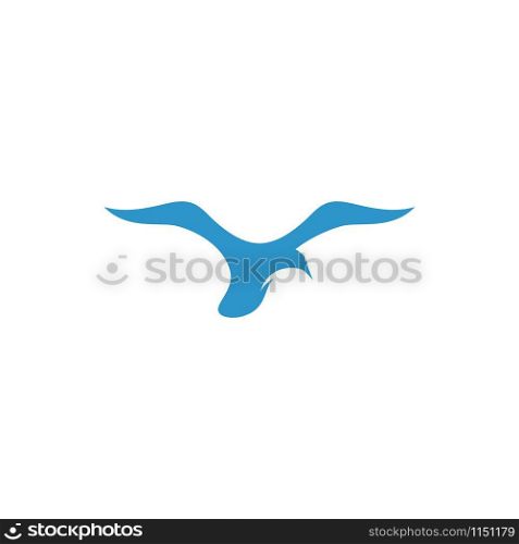 seagull symbol and icon Logo Template vector