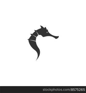Seahorse icon logo design illustration template