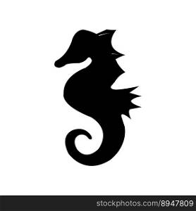 seahorse icon vector illustration symbol design