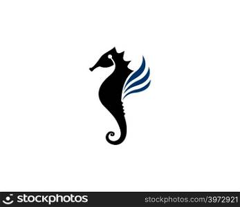 Seahorse logo template