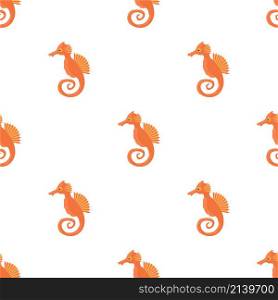 Seahorse pattern seamless background texture repeat wallpaper geometric vector. Seahorse pattern seamless vector