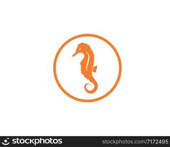 seahorse vector icon illustration design template