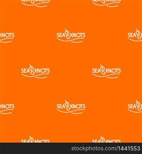 Seaknot pattern vector orange for any web design best. Seaknot pattern vector orange