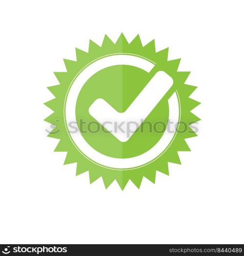 Seal of approval or consent. Vector icon for websites, applications and creative design. Flat style.