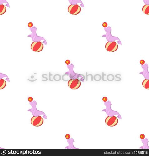 Seal with ball pattern seamless background texture repeat wallpaper geometric vector. Seal with ball pattern seamless vector