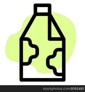 Sealed milk bottle with added preservatives