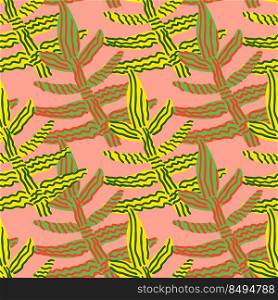 Seam≤ss pattern with stran≥troπcal≤aves. Contemporary≤af plants end≤ss wallpaper. Abstract floral background. Modern botanical pr∫. Great for fabric design, texti≤pr∫, wrapπng, cover. Seam≤ss pattern with stran≥troπcal≤aves. Contemporary≤af plants end≤ss wallpaper. Abstract floral background.