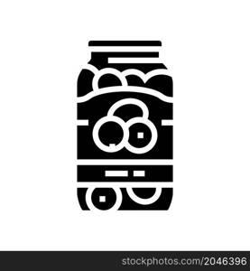 seaming olive in bottle glyph icon vector. seaming olive in bottle sign. isolated contour symbol black illustration. seaming olive in bottle glyph icon vector illustration