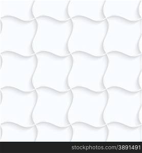 Seamless 3D background. White quilling paper. Realistic shadow and cut out of paper effect. Geometrical pattern.Quilling paper pillow grid.