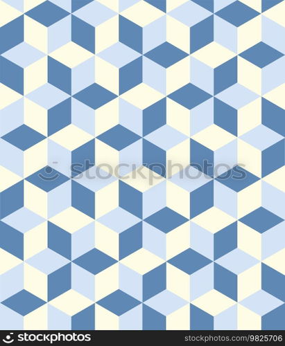 Seamless 3d cube pattern background texture