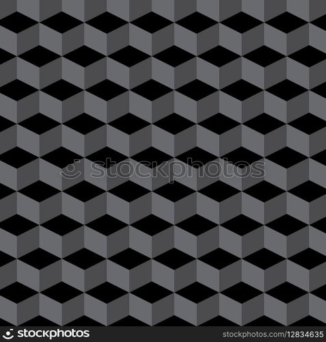 Seamless 3D cubic pattern,vector background