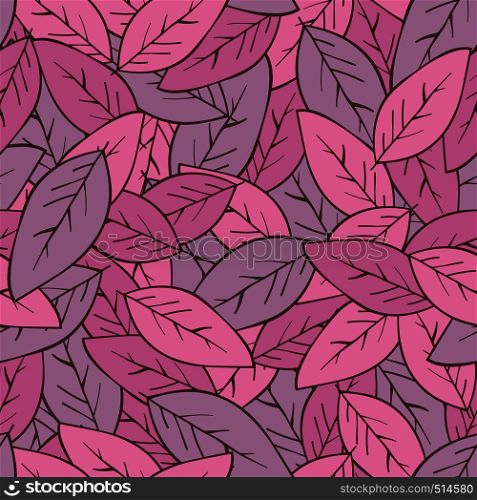 Seamless abstract autumn wallpaper with leaves. Vector background. Seamless abstract autumn background with leaves.Vector wallpaper