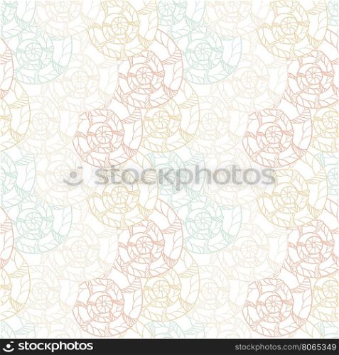Seamless abstract background pattern in pastel colors. Vector illustration.
