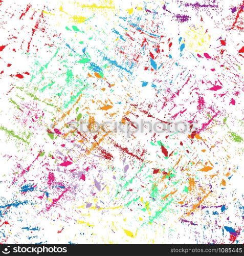Seamless abstract background with dabs of colored paint. Solution for textiles, packaging, paper printing, simple backgrounds and texture.