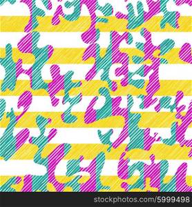 Seamless Abstract Blob Stripes Surface Design Pattern Background Tile