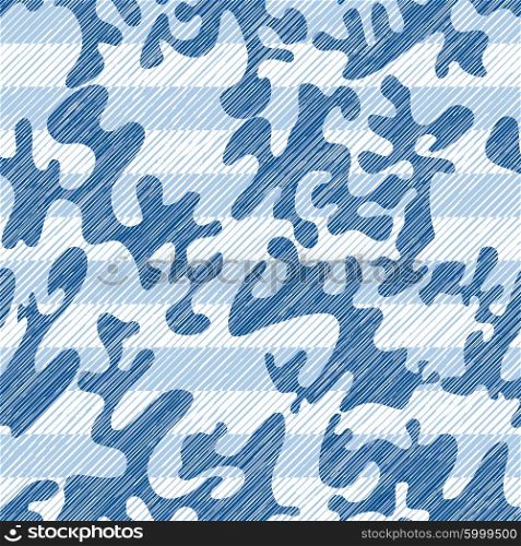 Seamless Abstract Blob Stripes Surface Design Pattern Background Tile