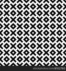 Seamless abstract geometric cross pattern Vector Image