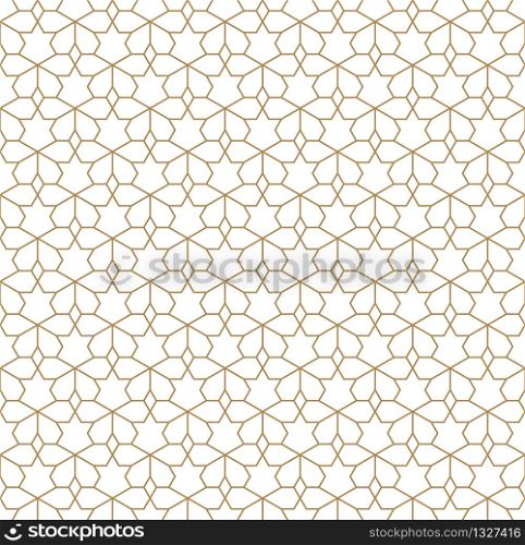 Seamless abstract geometric ornament .Brown color lines.Great design for fabric,textile,cover,wrapping paper,background.Thin lines. Seamless abstract geometric ornament in brown color.