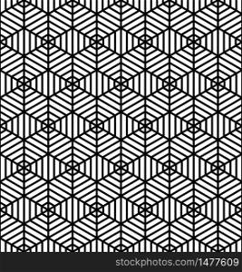 Seamless abstract geometric pattern with repeating offset outlines average thickness. Seamless geometric pattern