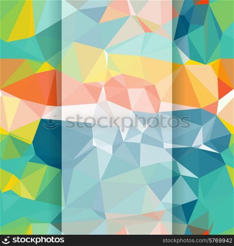 Seamless abstract geometric pattern with triangles.