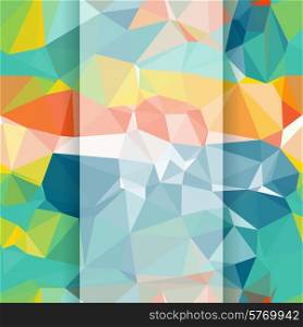 Seamless abstract geometric pattern with triangles.