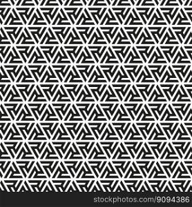 Seamless abstract geometric triangular weave pattern
