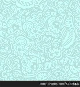 Seamless abstract hand-drawn pattern. Gorgeous seamless floral background. Vector illustration.