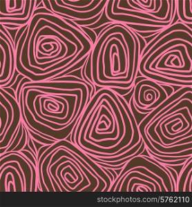Seamless abstract hand drawn pattern, waves background.