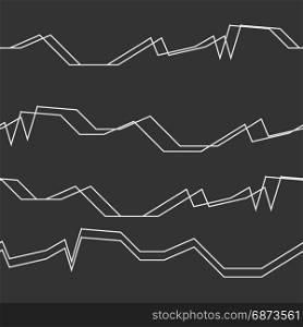 Seamless abstract horizontal lines pattern background. Seamless horizontal lines pattern in black and white colors. Good for textile, package or other decoration.