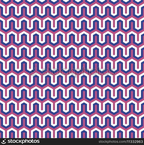 Seamless Abstract Interlocking Geometric Background Texture Pattern