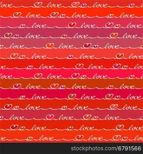Seamless Abstract Love Background Pattern. Vector Illustration.