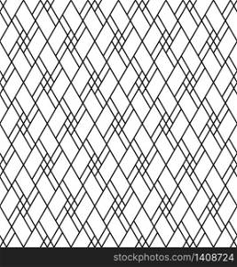 Seamless abstract pattern in black and white color.Based on japanese pattern shoji kumiko.Average thickness.. Seamless abstract pattern in black and white color.