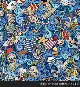 Seamless abstract pattern nautical and marine background. Seamless pattern sealife and marine