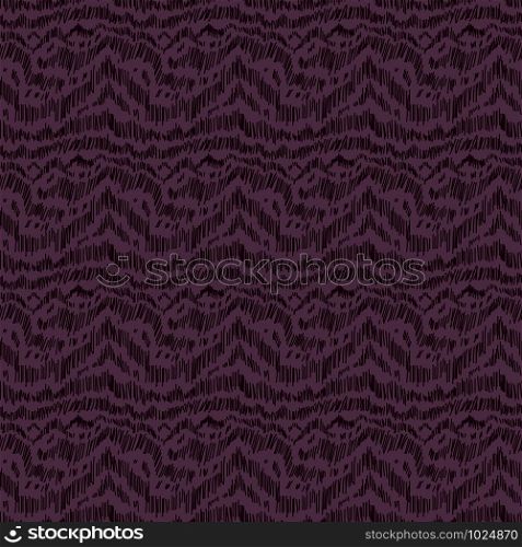 Seamless abstract pattern with randomly lines in magenta hues, similar to mountains, hand drawing